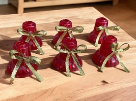 6 Vtg Holiday Time/Trim A Home Musical Bell Light Red Bell Cover Replace... - $147.16 MXN