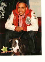 Chris Brown teen magazine pinup clipping puppy time a car Tiger Beat - $1.50