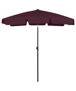 Beach Parasol Bordeaux Red Polyester Standard Tiltable - €86,41 EUR