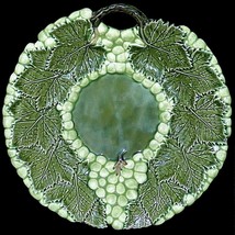 Jay Willfred Andrea by Sadek Majolica Portugal Grapes Leaves Large Platter Bowl - £30.46 GBP
