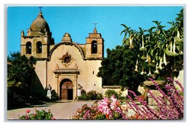 Carmel Mission Basilica Monterey CA California UNP Chrome Postcard O14 - £2.33 GBP