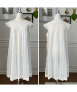 Vintage 50s 60s Vanity Fair Babydoll Nightgown Neglige Ivory S - $1,006.27 MXN
