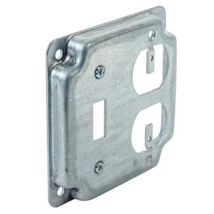 Southwire Square Steel 2 gang Toggle Duplex Cover - $7.95