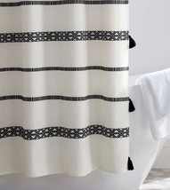 Better Homes and Gardens Shower Curtain 72 x 72 White and Black - £11.74 GBP