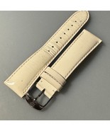 Original Michele Genuine Leather Watch Band Strap ~White ~20mm ~ Silver ... - $858.16 MXN
