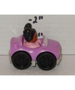 Fisher Price Little People Wheelies Purple white Car Driver Tessa Toy - $13.82 CAD