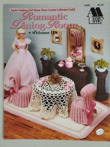 Romantic Dining Room Volume II for Barbie Annie's Crochet Pattern Leaflet - $9.89