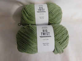 Big Twist Cotton Sage lot of 2 Dye Lot CNE1227 - £8.75 GBP