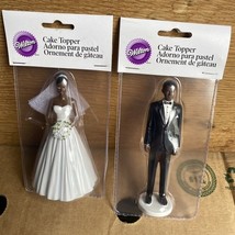 Black Bride &amp; Groom Cake Toppers Wilton African American New - $8.90