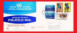 ZAYIX - United Nations / UN cover -  1977 registered FDC - Water Conference - $1.50