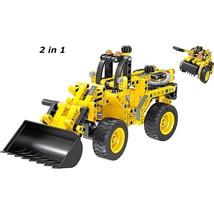 Construction Trucks Interlocking Building Blocks (Front Loader) 6-16  - £13.74 GBP