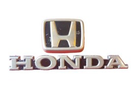 Honda civic 1987 1990  Rear Trunk Nameplate Emblem  75701-SHI-0000 Gold Faded - £20.81 GBP