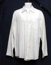 Sz XL 34/35 Banana Republic Mens White 100% Cotton Spread Collar LS Shir... - £13.54 GBP