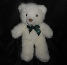 10&quot; Vintage 1995 Dakin Creations Baby White Teddy Bear Stuffed Animal Plush Toy - £15.13 GBP