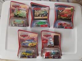 Disney Pixar Cars Lot of 5 New Sealed Tj, Fillmore, McQueen, Tom, Guido - $46.71