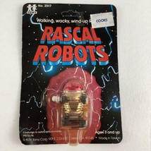 Tomy Rascal Robots Walking Wacky Wind Up Action Figure 2&quot; Toy Vintage 1978 - £66.88 GBP