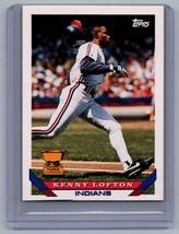 1993 Topps #331 Kenny Lofton Card Rookie Cup RC Cleveland Indians Baseball Star - $1.24