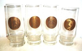 4 Hofbrau Traunstein 1972 Munich Olympics Games German Beer Glasses - £19.94 GBP