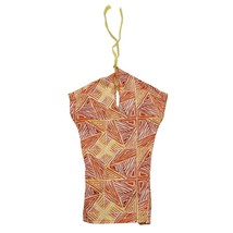 Ideal Suntan Tuesday Taylor Orange Yellow Print Kaftan Swimsuit Coverup - $204.85 MXN