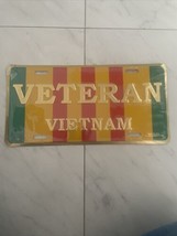 Vietnam Veteran License Plate Tag Wall Sign Man Cave -New - $12.99