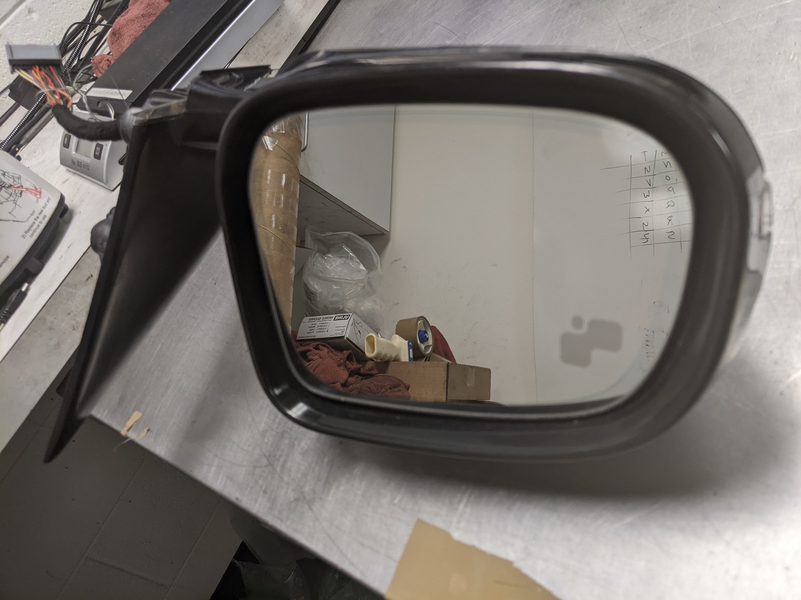 Driver Left Side View Mirror For 10-12 Jaguar XJ  5.0 MARK ON BACK SIDE - $164.19