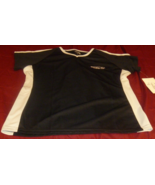 VANTAGE MONUMENT HILL COUNTRY CLUB BLACK WHITE SHORT SLEEVE V NECK SHIRT L - €12,33 EUR