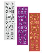 Bead Loom Alphabet 3 All Letters Bracelet Pattern Chart PDF AL_3 - £3.96 GBP