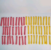 VTG Goody Perm Rods Hard Plastic Curlers Rollers Snap Lock 56 Pieces Sma... - $23.33