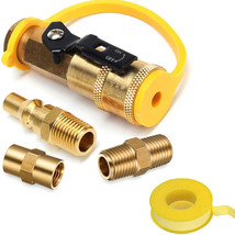 1/4&quot; Propane Hose Adapter Rv Quick-Connect Fittings Bbq Grill Adapter Ki... - £24.31 GBP