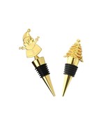 Holiday Decorative Wine Stopper Christmas Bottle Stopper Metal Wine Save... - $189.87 MXN