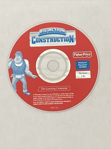 Vintage  PC Game Fisher-Price: Big Action Construction Disc Only - $6.00