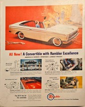 Rambler Compact Car Convertible Summer Excellence All New!-1961 Vintage ... - $181.98 MXN