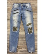 Miss Me Ankle Skinny Jeans 26 Distressed Destroyed Camouflage Accents  #... - £28.74 GBP