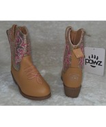 Cowboy Boots TODDLER KIDS Size US 10 Tan Textured Faux Leather Glitter B... - €13,74 EUR