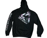 Panic At The Disco Hoodie Spellout Sleeve LARGE Black Sweatshirt Graphic... - $24.26