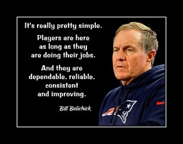 Inspirational Belichick Football Coach Quote Poster Print Unique Gift - £16.06 GBP+