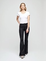 L’AGENCE Bell Coated Jean Noir Coated Black NEW NWT SZ 25 Reg $285 Lagence - $89.09