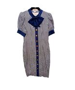 Talbots Petite Silk Collection size 2 Blue White women full length dress - $25.96