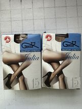 2 X Gatta 15den Classic Women STREATCH COLLANT Tights -COLOR DIANO SIZE 4/L - $9.00