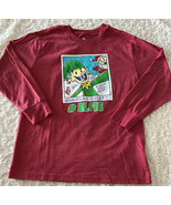 Target Boys Red Green #Elfie Santa One Ugly Shirt Polaroid Long Sleeve S... - $176.88 MXN