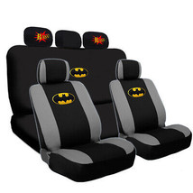 Deluxe Batman Car Truck Seat Cover with BAM Headrest Covers Full Set For... - $58.89