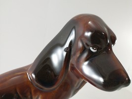 Vintage GRUMPY WEINER Dachshund Weiner Dog Ceramic Figure Figurine CUTE! - $19.95