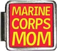 Marine Corps Mom Italian Charm Bracelet Jewelry Link A10411 - £6.29 GBP