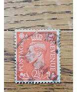 Great Britain Stamp King George VI 2 1/2d Used 239 Circular Cancel - $0.99