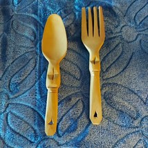 Wooded  fork &amp; spoon - £3.59 GBP