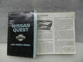 1994 Nissan Quest Owners Manual 17047 - £11.07 GBP