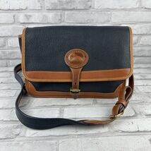 DOONEY &amp; BOURKE Blue All Weather Leather Crossbody Bag Equestrian Purse ... - $52.49