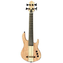 MiNi 4string ukelele electric bass natural color neck-thru style - £227.51 GBP