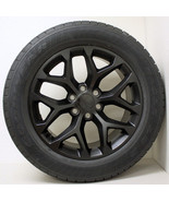 Chevy Silverado Suburban Tahoe 20&quot; Satin Black Snowflake Wheels Goodyear... - $2,048.31