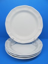 Mikasa French Countryside Set Of 4 White 8&quot; Salad Plates VGC - £31.16 GBP